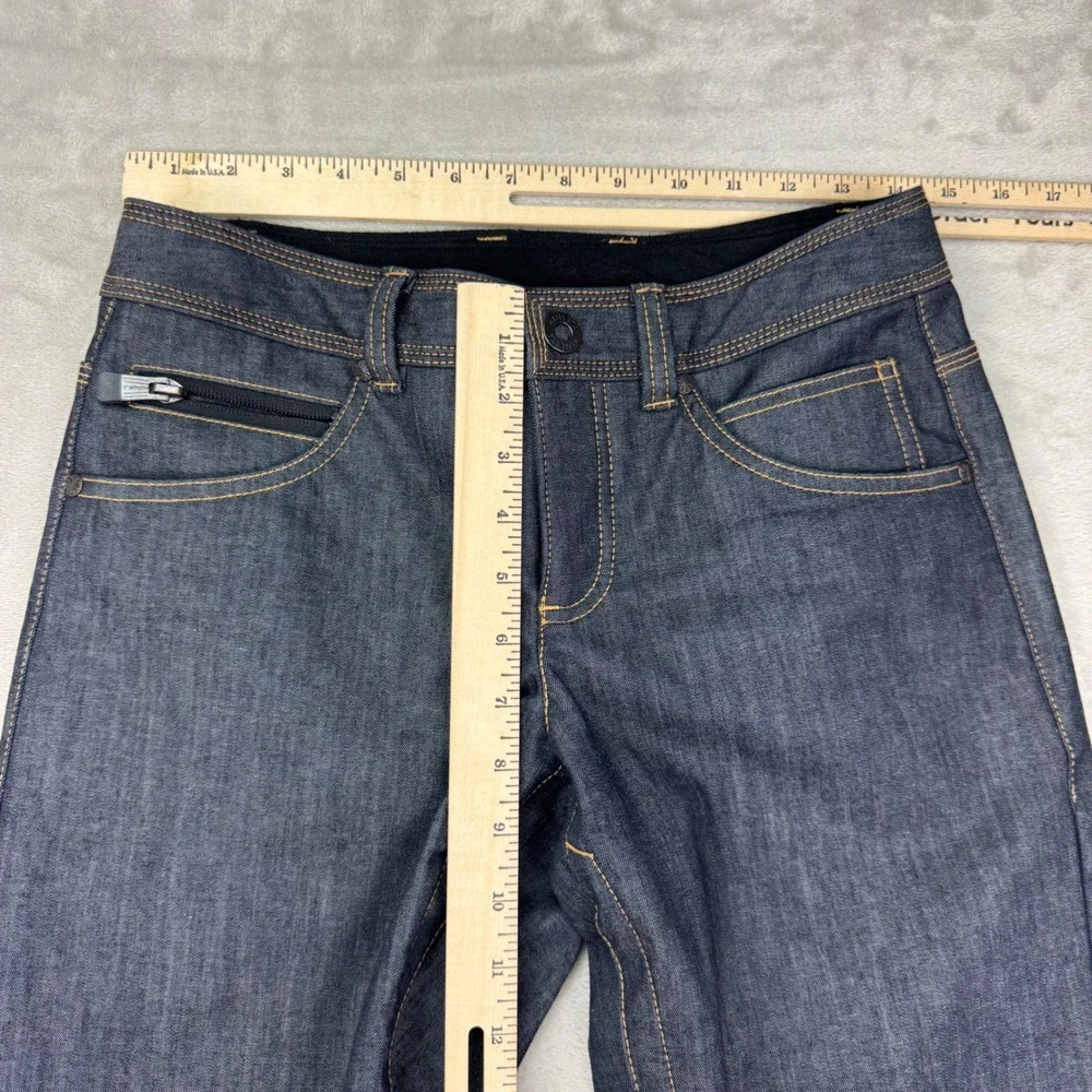 Athleta Denim Snow Pants Womens 0 Blue Flare Ski Snowboard Winter Hiking 2011